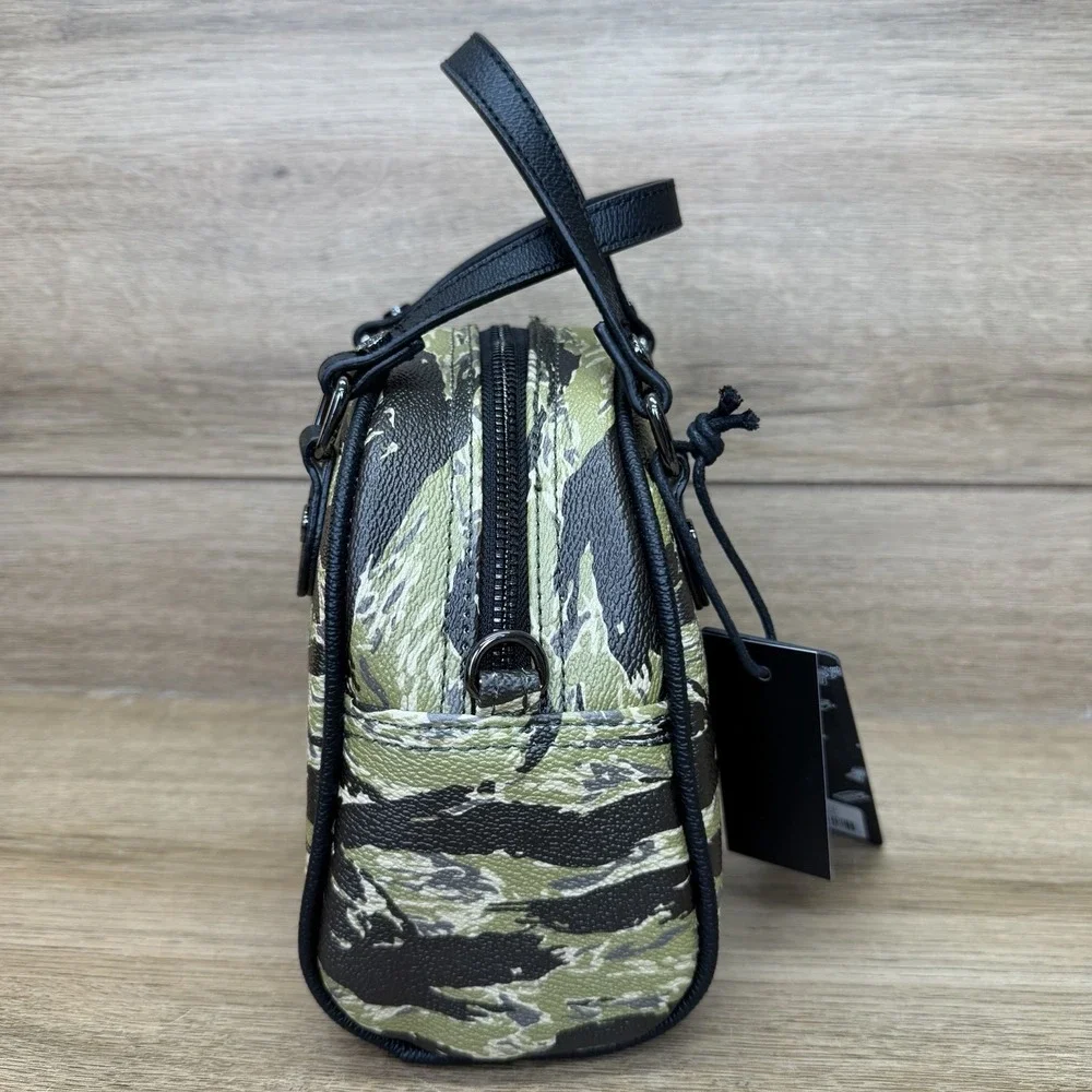 Von Dutch Camo Mini Bowling Bag Crossbody Purse Logo Y2K Grunge NWT